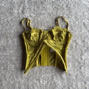 Urban Outfitters Green Corset Top